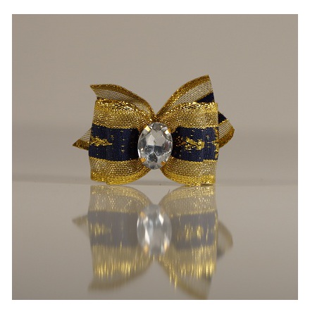 1 Bow Royalblue and gold