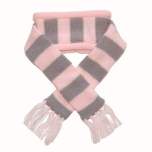 Winter Striped Cashmere mixed scarf pink