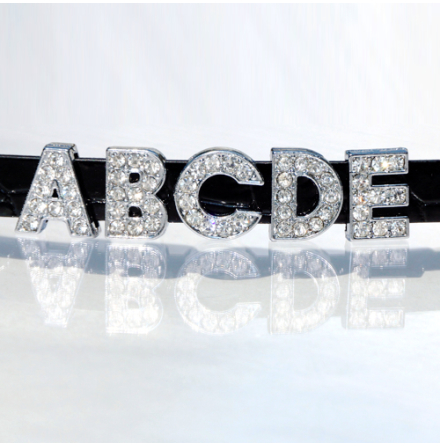 Rhinestone Letters for Matching Collars & Harness