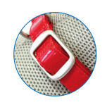 GLOSSY COLLAR IN RED - ADJUSTABLE