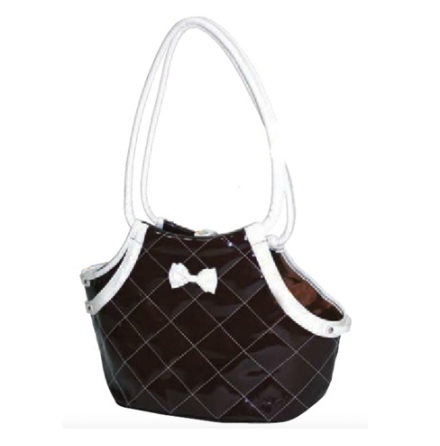 Brown Glossy Bag w. Bow 