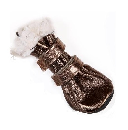 Boots w soft fur inside - Bronze (5) 4 Pcs