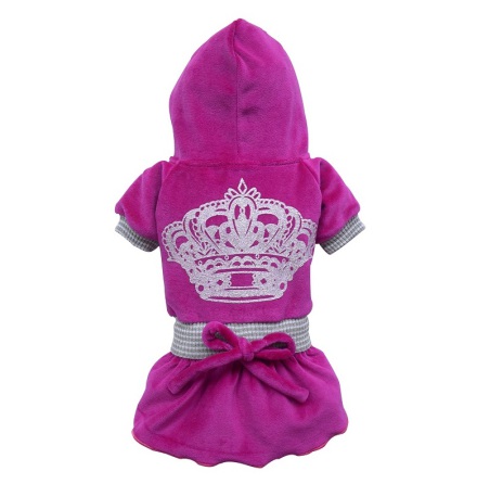Dress silver crown pink/purple