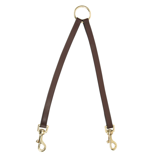 2 Way Leather Leash - Brown