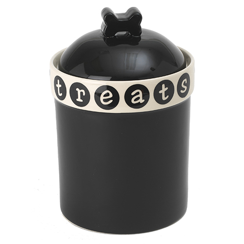 Food/Snack Porcelain Jar - Black H:23cm