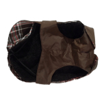Pug/Fr.Bulldog Brown Trench w. Studs and Detachable Lining