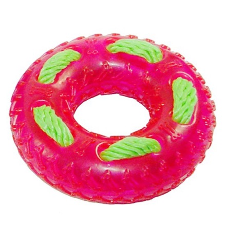 TPR Donut with Rope - Pink 