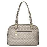 Monaco Quilted Bag Shiny Grey 