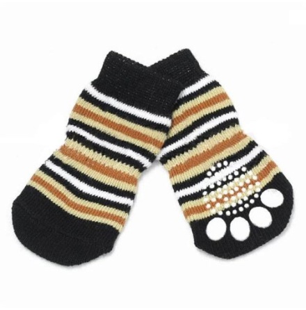 Striped Dog Socks 4pcs