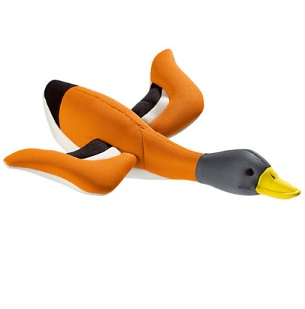 Aqua Duck Nylon w squeaker - Orange