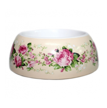 Rose Dreams Bowl - Cream/Flowers