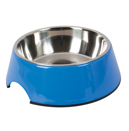 Straight Dog Bowl Melamin - Blue