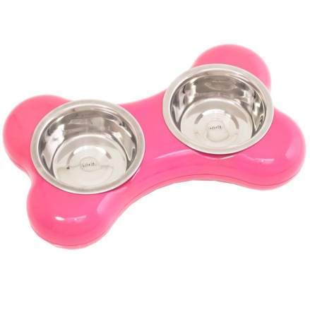 Catinella Double Bowl - Pink 