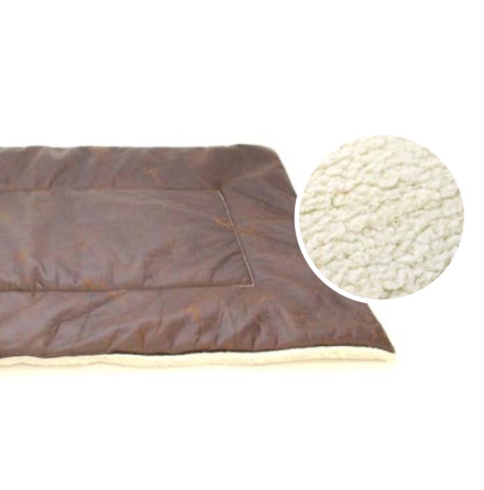 Kensington Blanket w Plush Lining - Brown 100x70cm