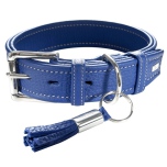 Montignac Leather Collar - Blue