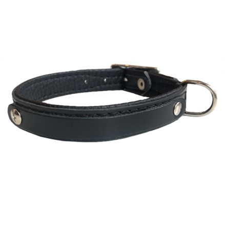 Leather Charm Collar - Black