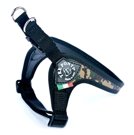 Roma Harness w Buckle and Adjust. Chest Strap - Camo 