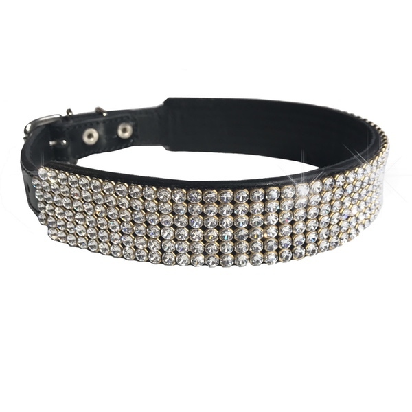 Royal Swarovski Crystal Collar - Black/Clear 