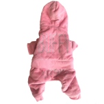 Buffy 4-legs Plush Rhinestone Suit - Baby Pink