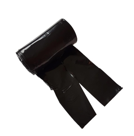 Poop bags with handles 50pcs - Black