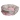 Round Pet Bed with Cosy Fur Brim - Pink