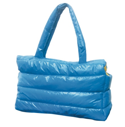 Light Padded Bag - Light Blue/Orange Inside  38x31x29 cm