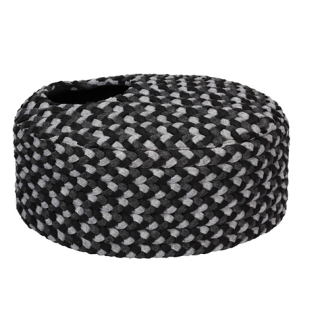 Oval Pet Basket - Grey/Black 48x42x22cm