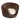 Cosy Velour Basket w Fur Cushion - Brown 43x25cm