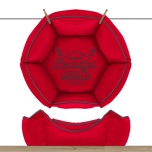 Sofa Wonderfull Hexagonal Detachable Cover - Red