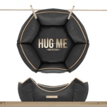 Sofa HUG ME Hexagonal Detachable Cover - Antracita/Gold 