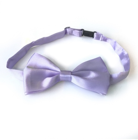Big Bow Slidable & Adjust Strap - Light Purple Aprox 25-46cm 13x7cm