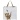 Shopping Bag w Cat and Mouse Inside Bag - White 40x40cm