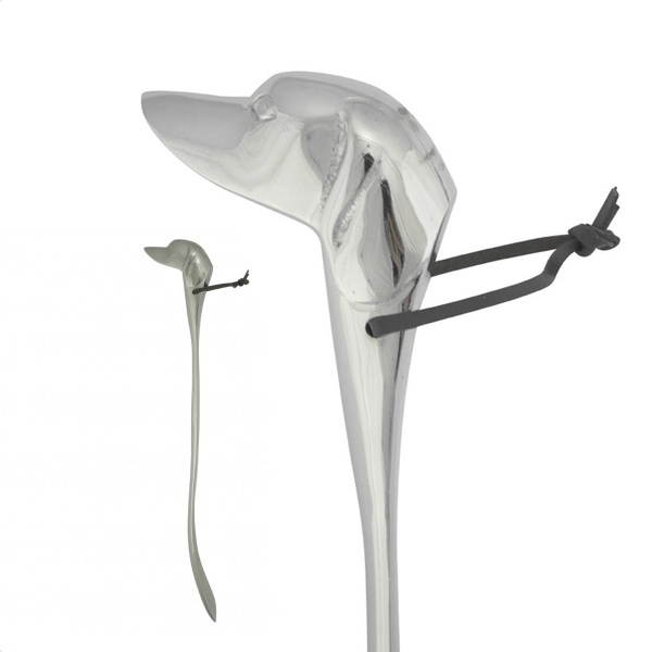 Elegant Shiny Shoe Horn - Alu 55cm