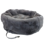 2in1 Luxury Pet Bag & Bed 55x30x20cm - Grey