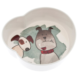 2 Plastic Bowls Aquarel Dogs - Beige 2x450ml Hight:4cm