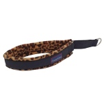 Half check Collar Black Leopard