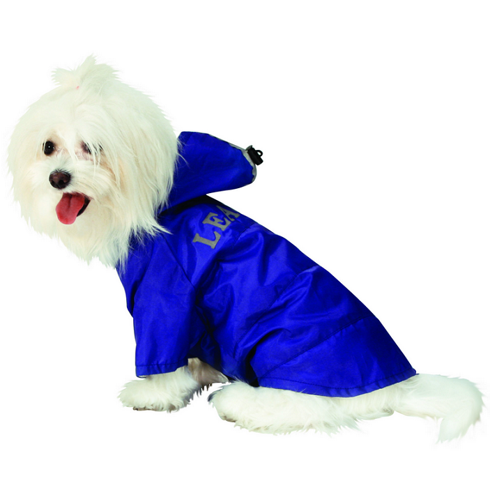 Rain Coat w detachable Hood - Indigo Blue